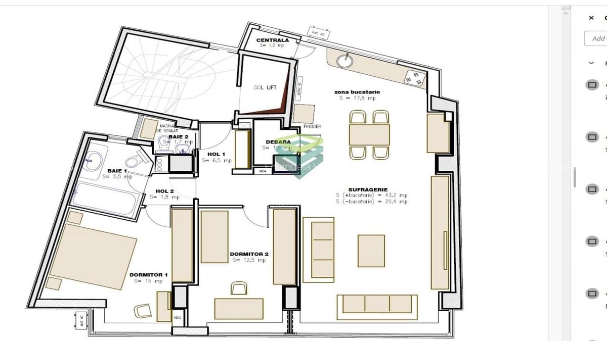 Apartament cu 3 camere Armeneasca - 22