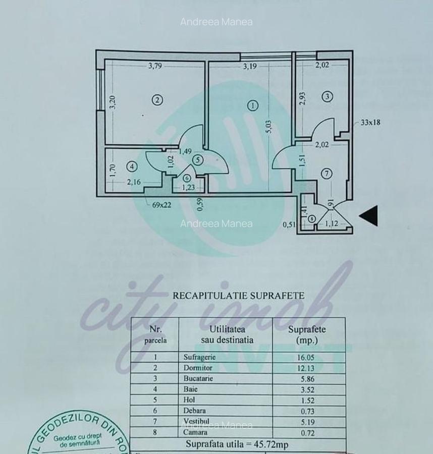 Apartament cu 2 camere semidecomandat, mobilat în Grivița - 5