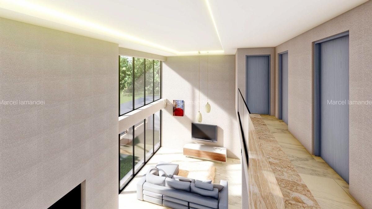 Proiect Rar – Vilă Spațioasă cu Living pe Două Niveluri - 2