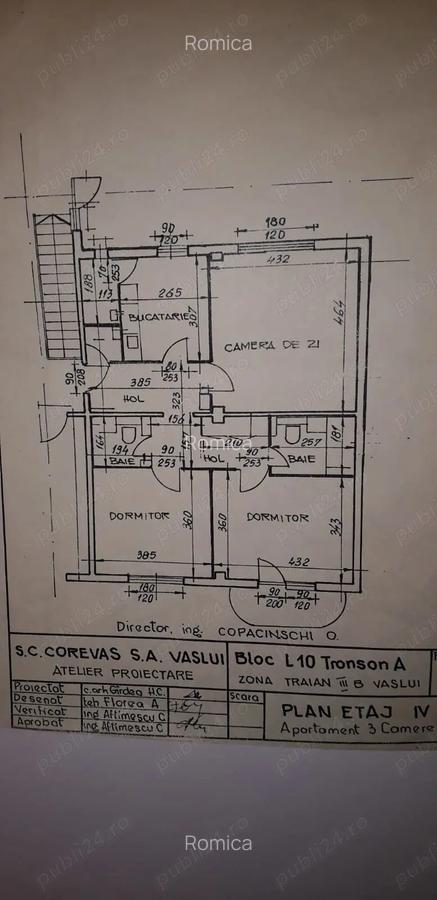 Vand apartament 3 camere decomandat ultracentral - 1