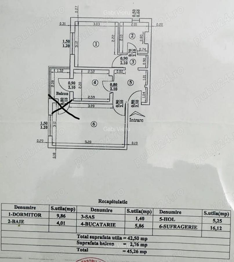 Apartament 2 camere Galata - 1