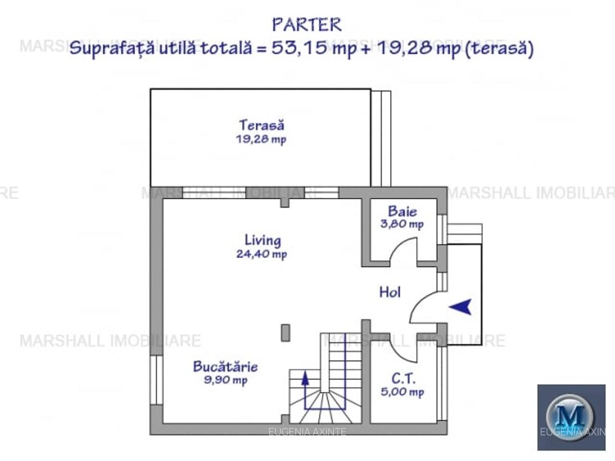 Casă cu 4 camere în Rudului - 3