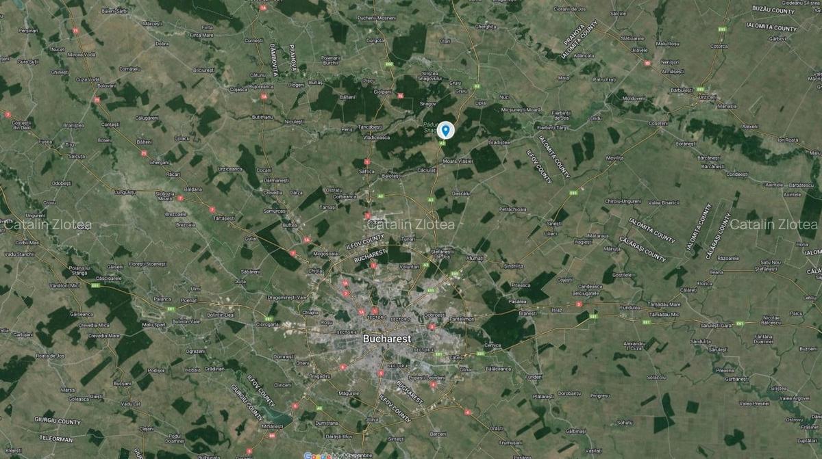 Teren intravilan(2200 mp/4500 mp) cu deschidere la autostrada A3! - 1