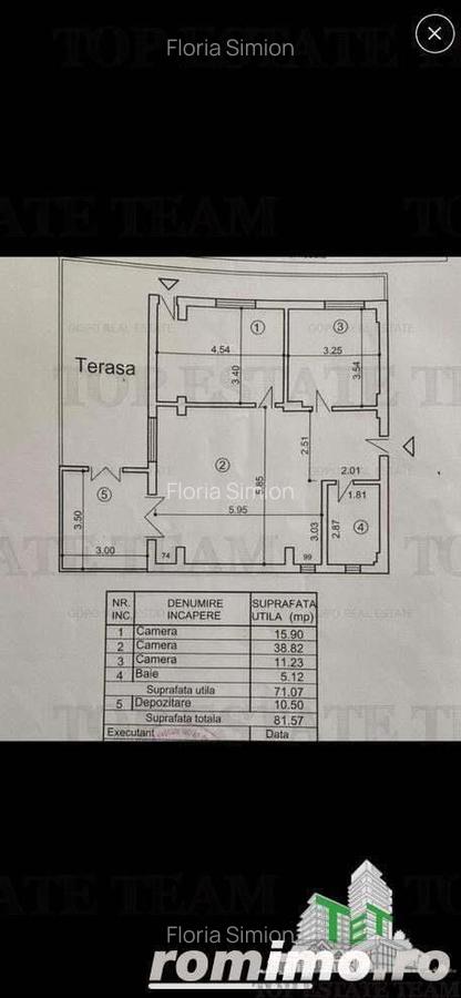PLATA IN RATE - Apartament 3 camere cu terasa de vanzare in zona Parc Bazilescu - 14
