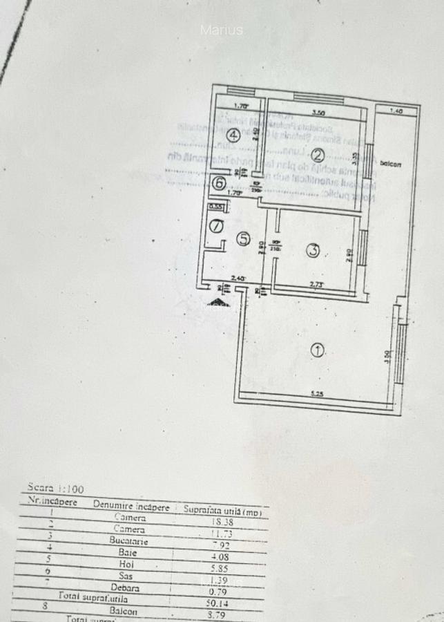P.F Apartament 2 camere, dec. 60 mp, et. 3, Nicolina - 7
