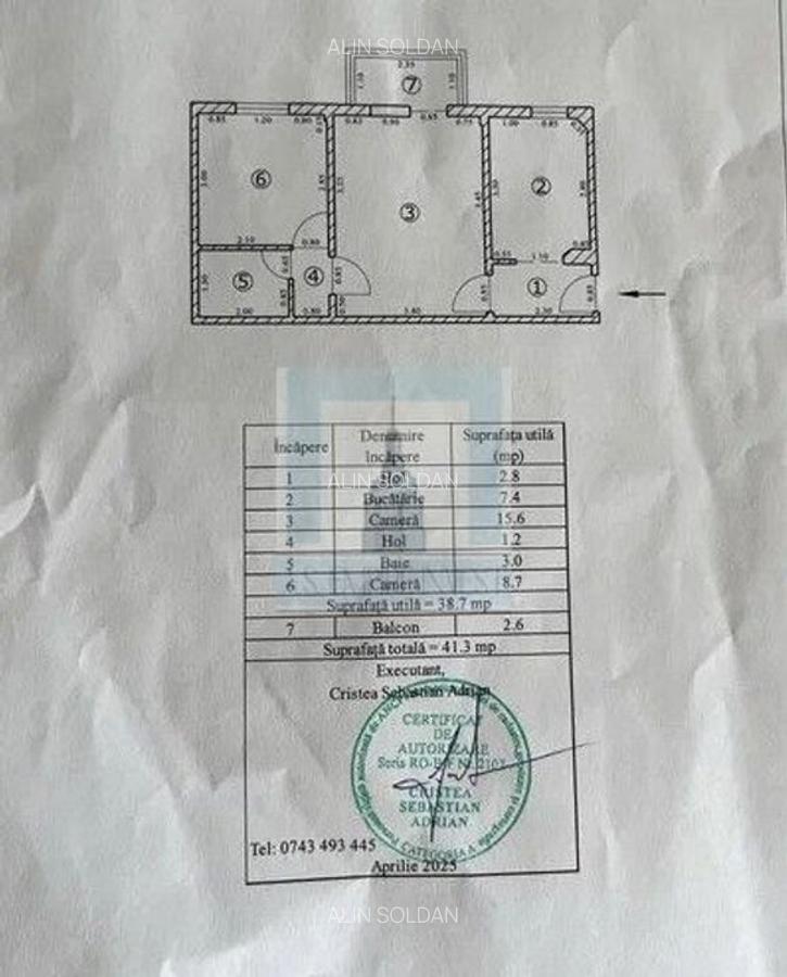 Apartament cu 2 camere semidecomandat, mobilat în Bartolomeu - 6