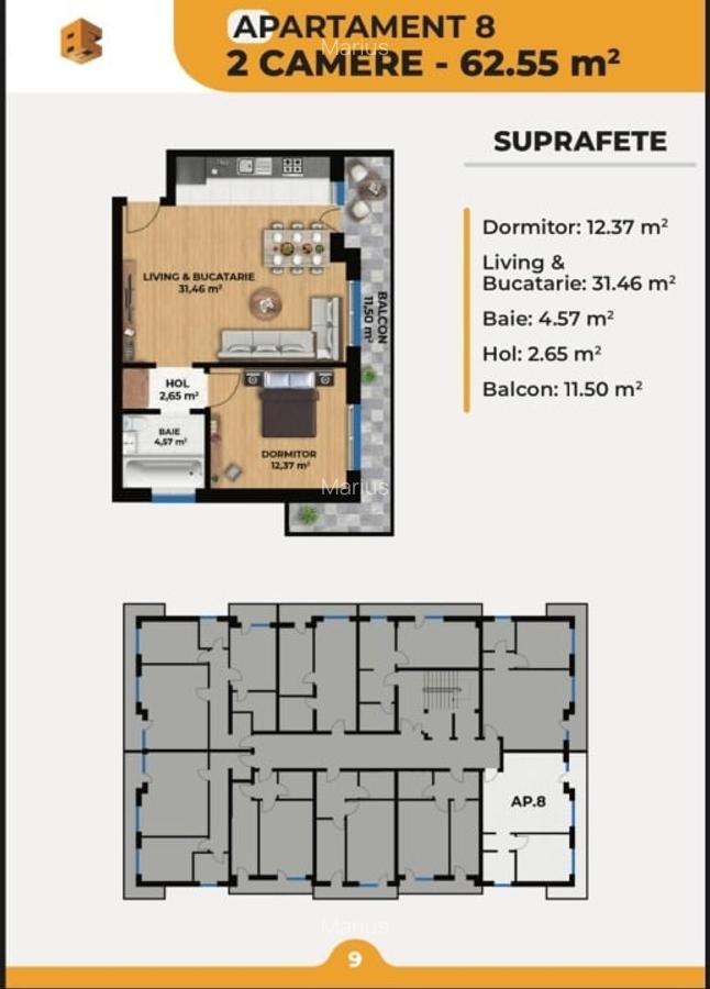 Apartamente 2/3/4 camere cu locuri de parcare incluse in bloc nou PREMIUM - 4