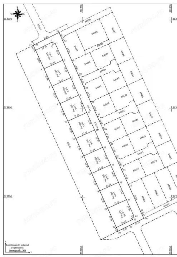 Teren Intravilan In Rate Com Berceni | utilitati: curent, drum | #UG15 - 2