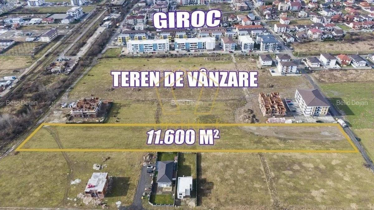 Teren arabil intravilan pentru PUZ 11.600mp | Giroc - 1