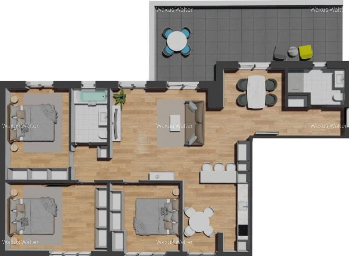 Apartamente semifinisate de 2/3 camere, la 2 minute de VIvo Mall - 13