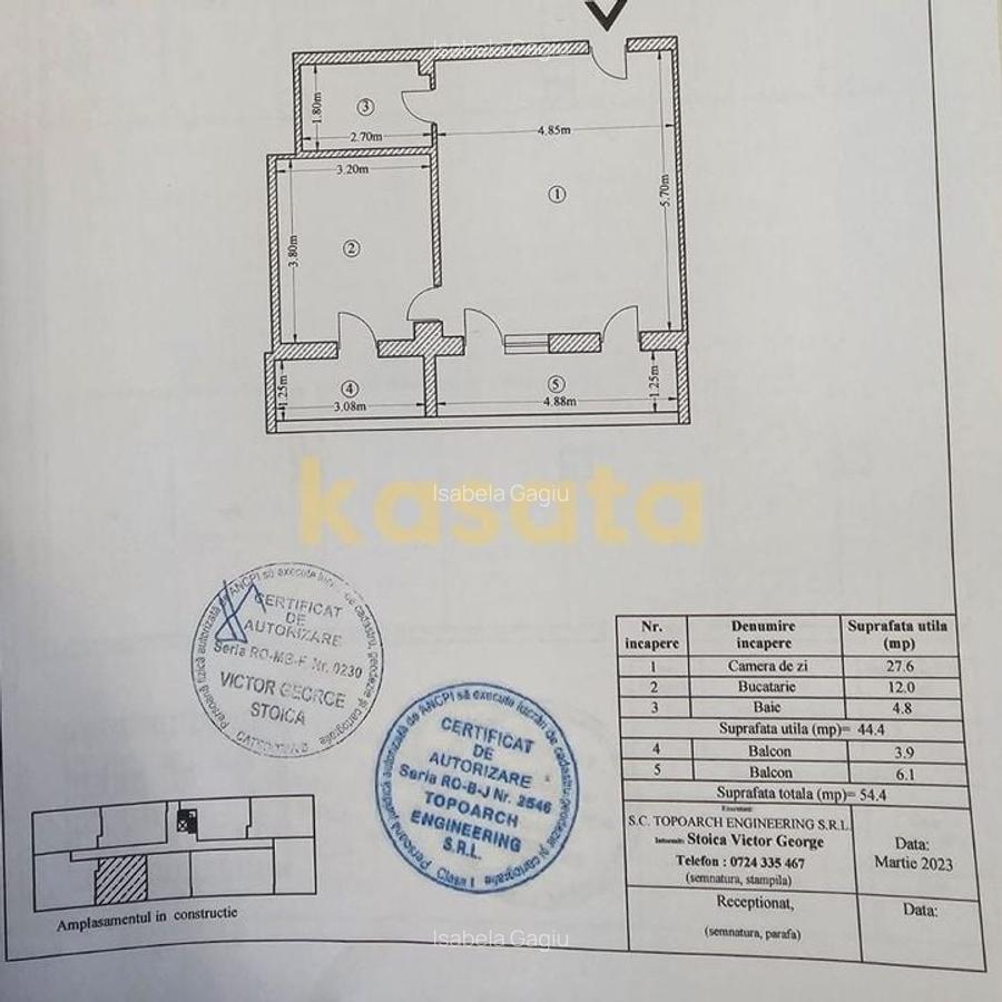 Apartament 2 Camere | Parcare subterana | Bloc Nou | Etaj Intermediar - 24