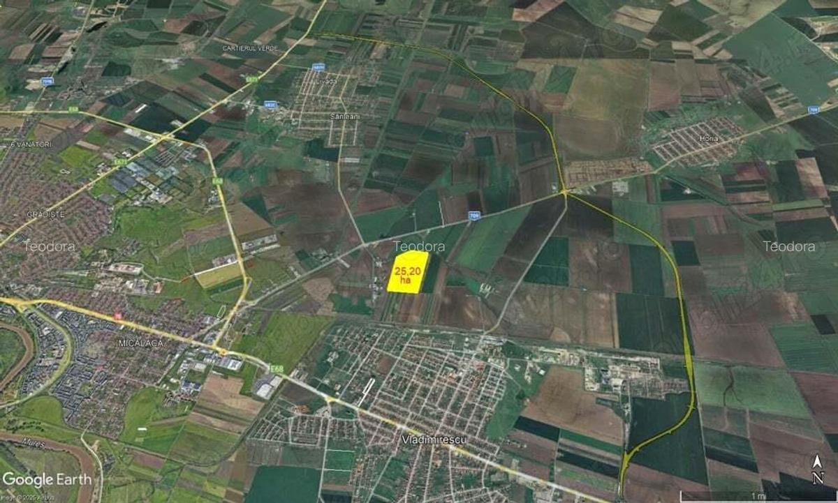 25,20 ha teren intravilan la iesire din Arad spre Horia - 3