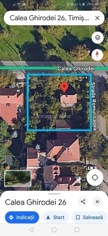 Prpprietar vând teren 806mp, 2fronturi , casa demo labilă, toate utilitațile - 3