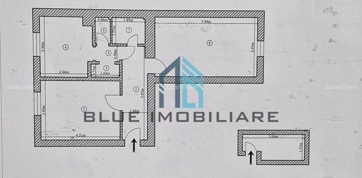 Apartament 2 camere, 60 mp + boxă 5 mp, blocurile rusesti - 12