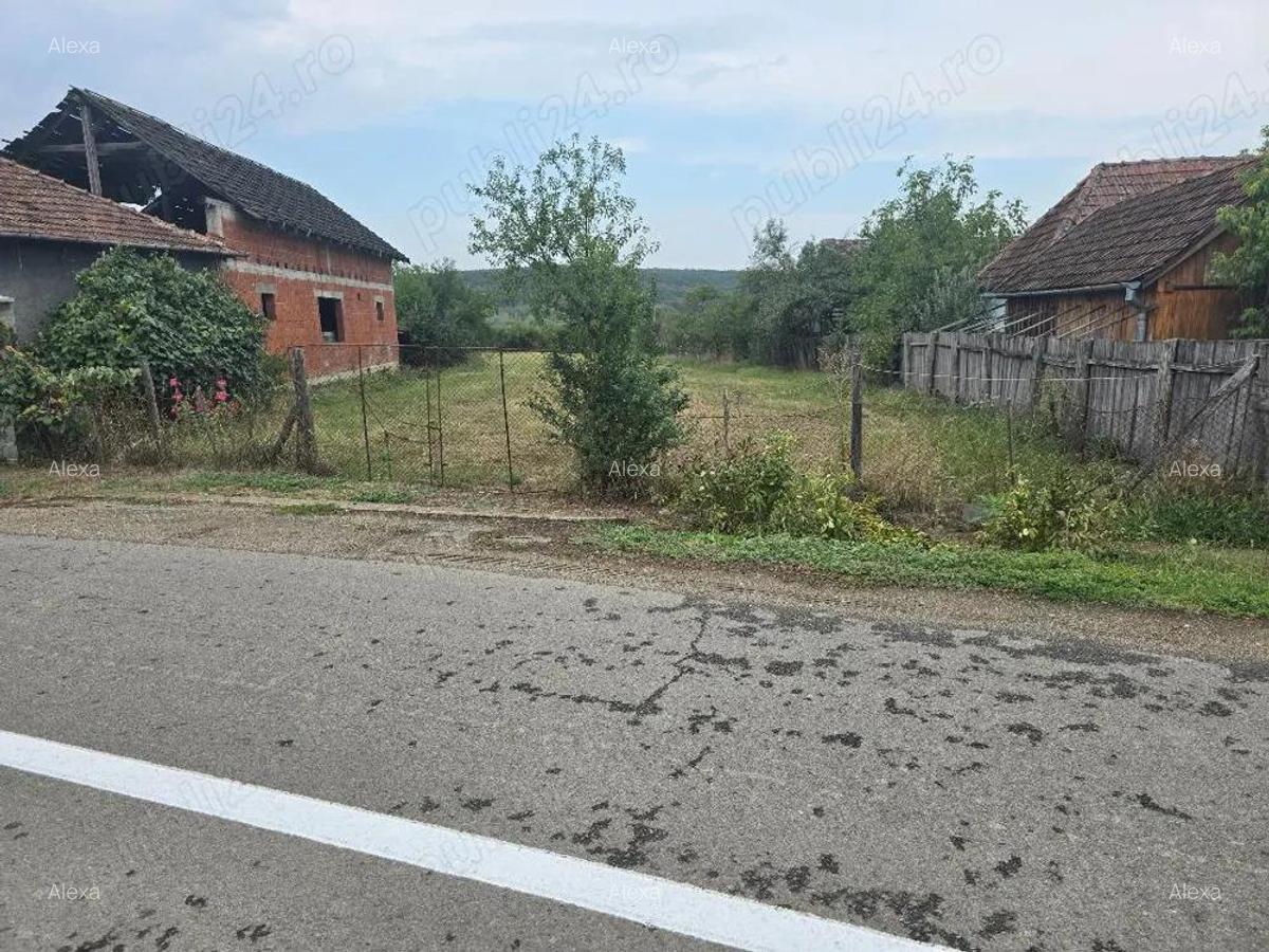 Vand casa loc SUMUGIU, sc 200 mp , parte casa noua la rosu , teren 2670 mp, la sosea, front mare - 19