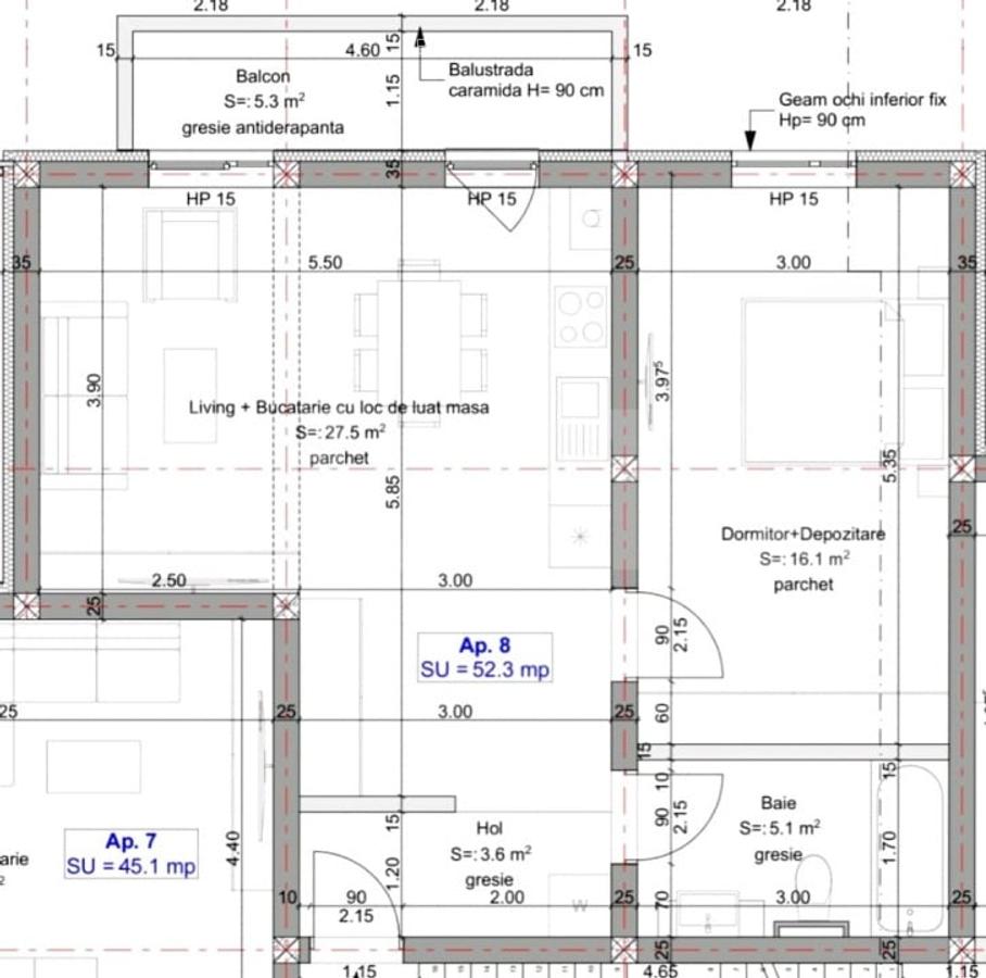 Apartament de vanzare, cu 1 camera, 46 mp utili zona Braytim-Urseni - 2