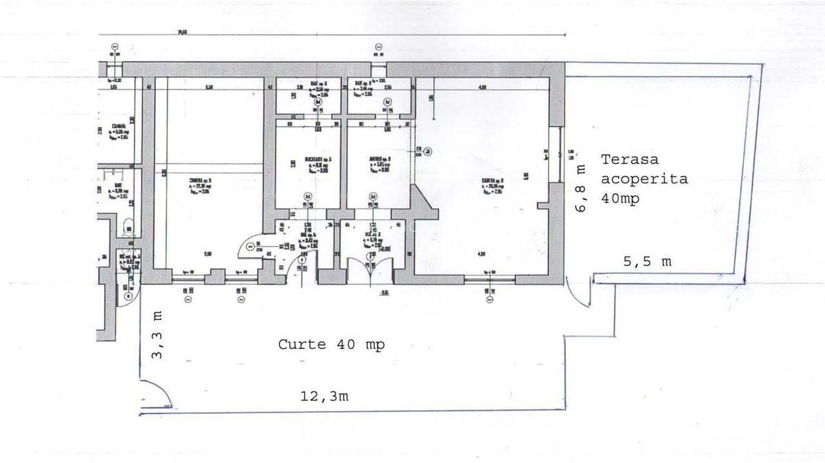 Apartament cu 3 camere decomandat în Central - 1