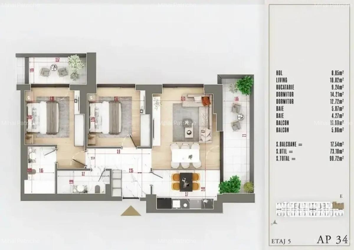 NOU Apartament 3 camere cu izolatie fonica - 5