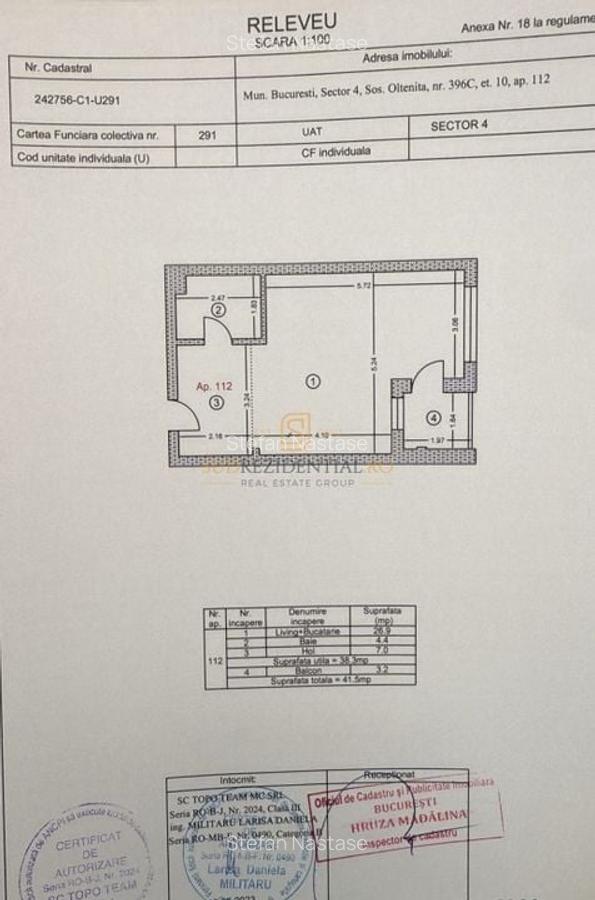 Garsoniera 38 mp, Sky Tower, Pasarela Metrou Berceni, Popesti-Leordeni - 14