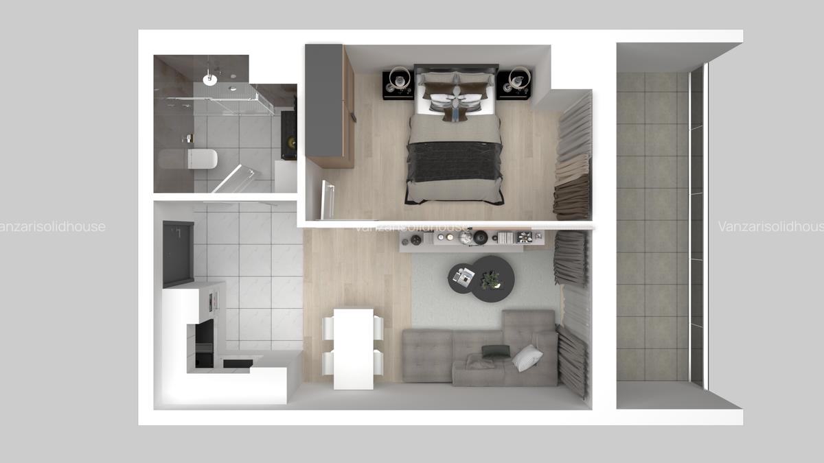 Promotie- SOLID RESIDENCE Sea View Mamaia - VEDERE LA MARE Mobilat utilat LUX - 20