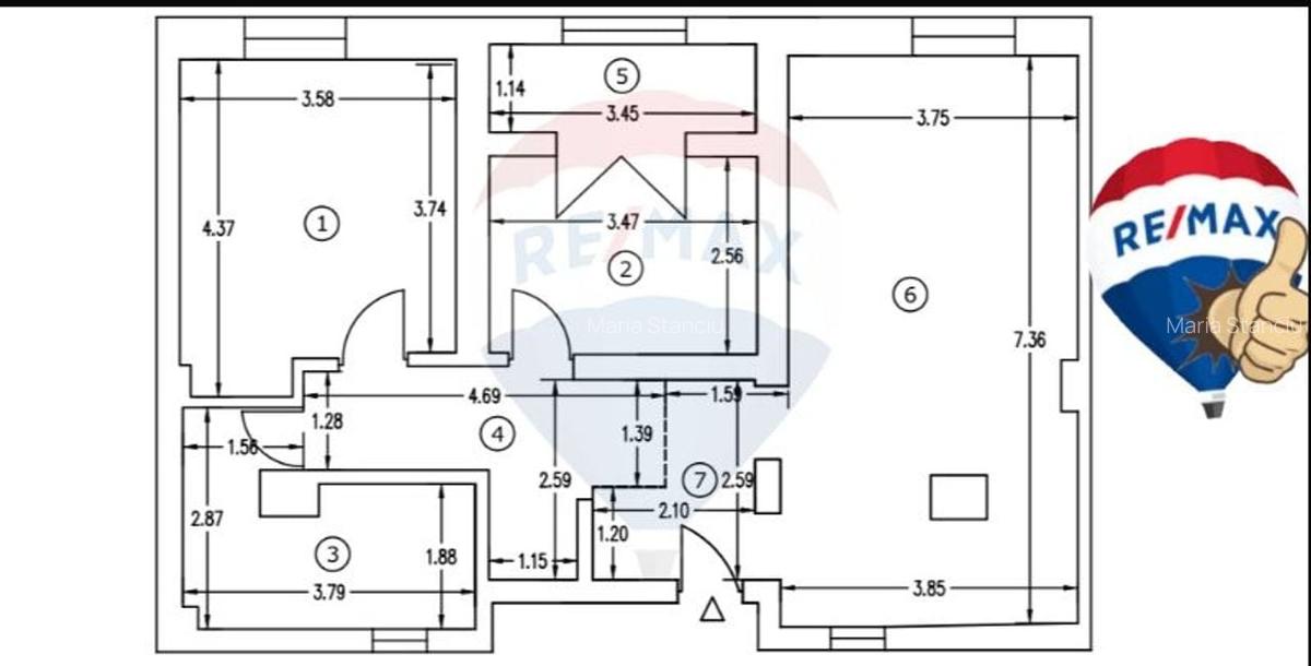 Oaza verde din mijlocul orasului - apartament de 3 camere de vanzare - 22