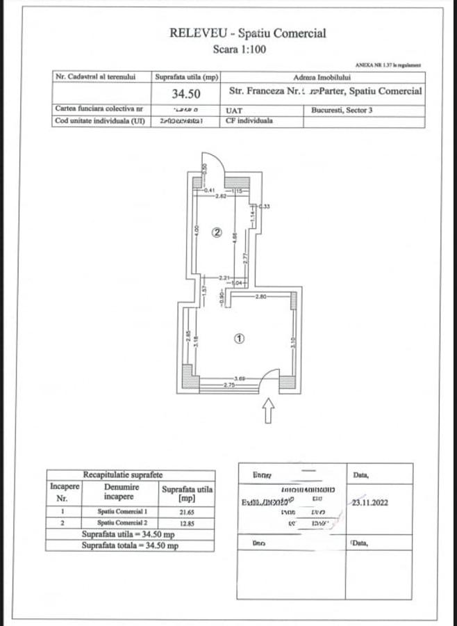 Spatiu comercial 34.5 mp & terasa | Centrul Vechi - Franceza - 2