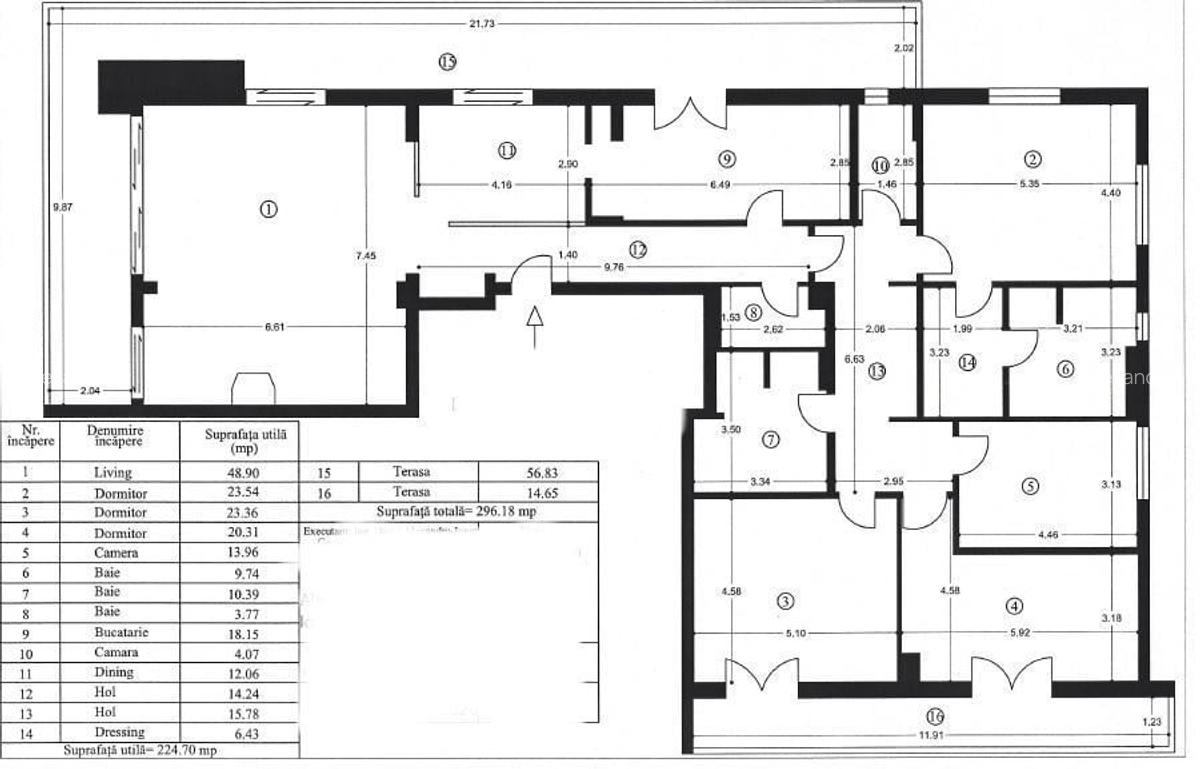 Penthouse cu 5 camere decomandat, mobilat în Kiseleff - 4