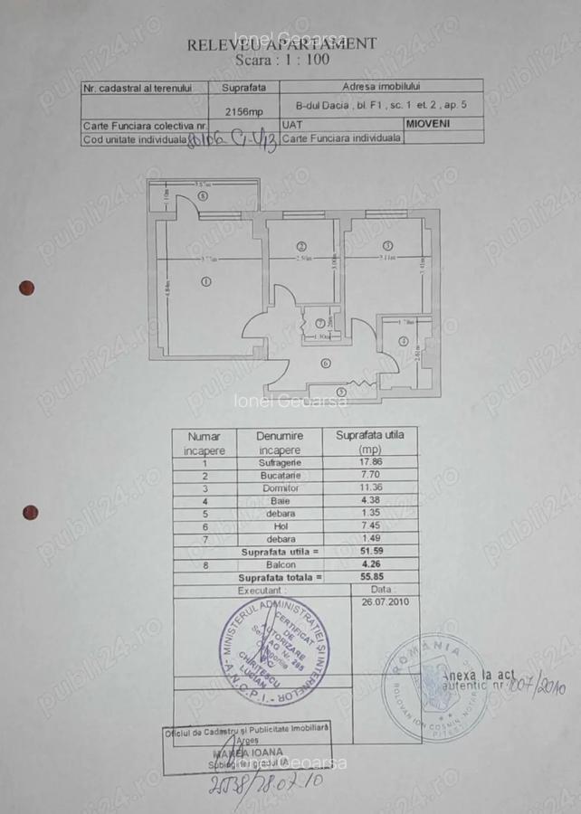 Vand apartament 2 camere et2 - 73000 - 1