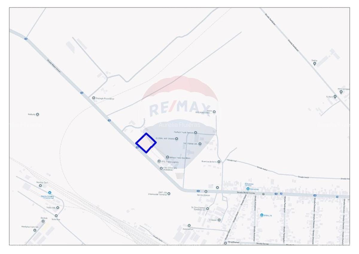 Teren de inchiriat - 5887 mp, Str. Matei Corvin, Oradea - 2