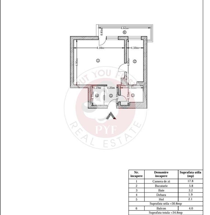 Metrou Titan | Garsoniera | Decomandat | 35mp | B11020 - 8