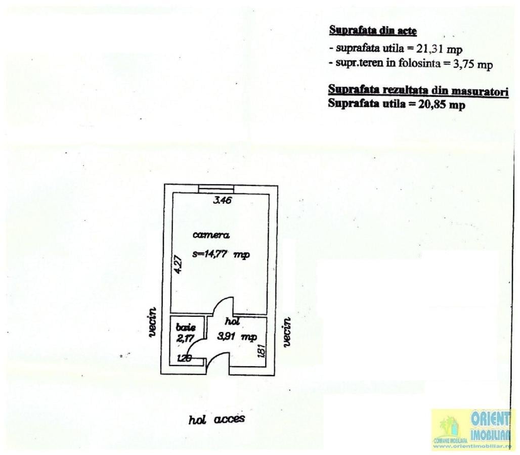 Cet, garsoniera de vanzare, etaj 2, Constanta - 3