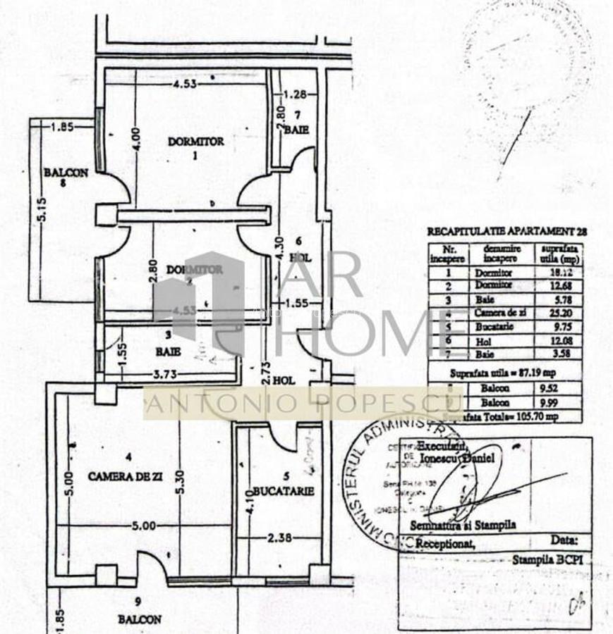 Apartament 3 camere, garaj propriu, mobilat si utilat, centr - 5