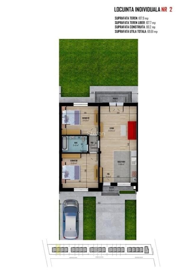 Casă cu 3 camere în Măgurele - 13