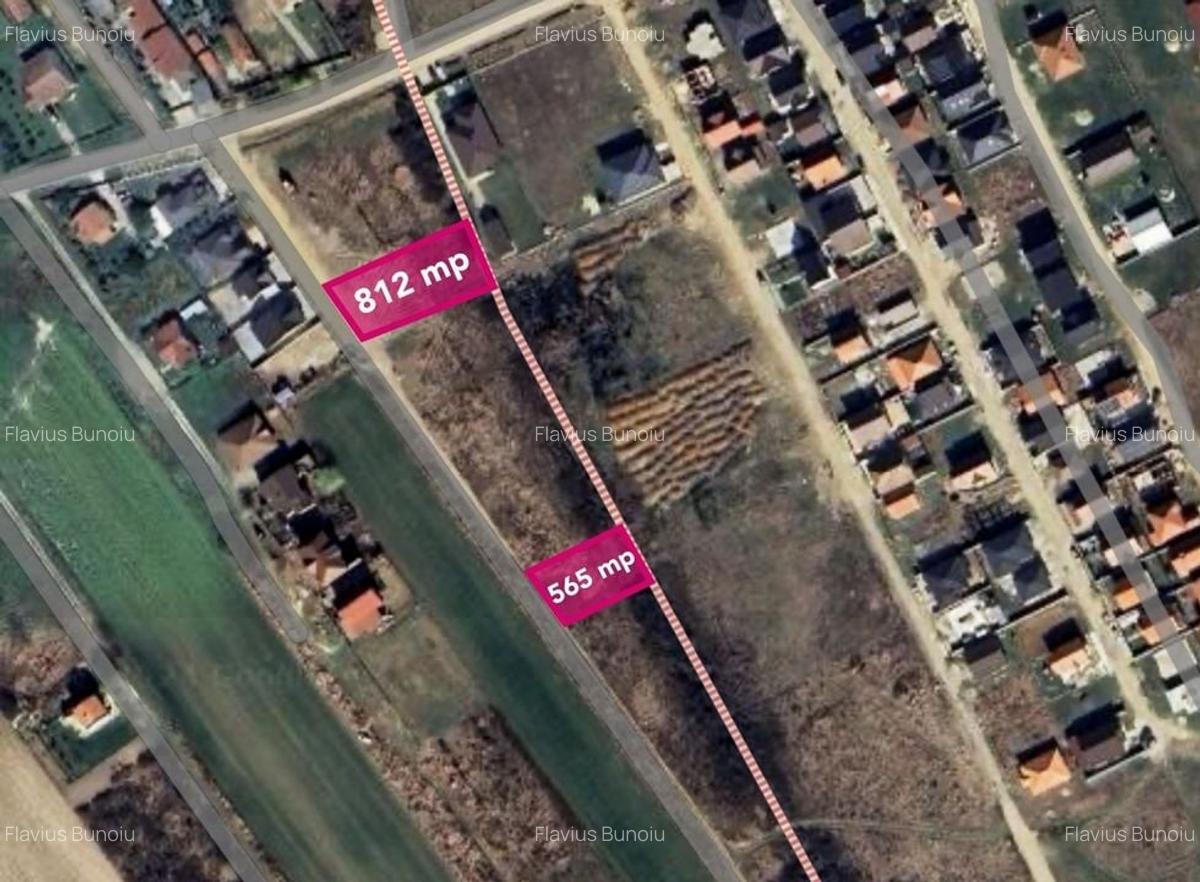 Teren Construcții intravilan de 812 mp, în Rontău - 1