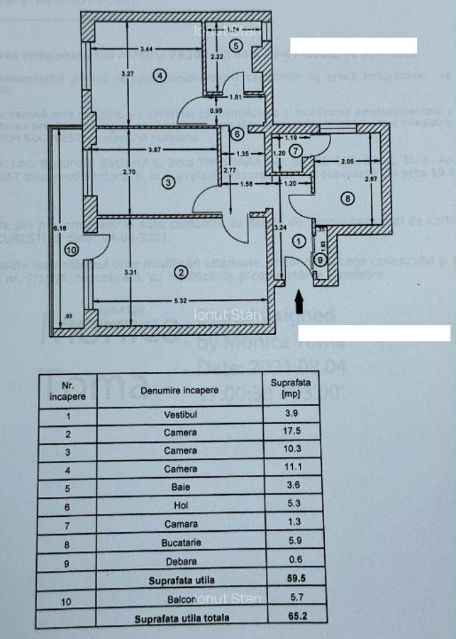 Apartament 3 camere 65mp Bld Timisoara nr 69 etaj 6/10 bloc reabilitat 2025 - 7