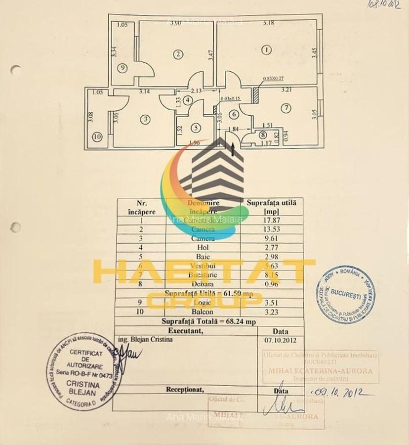 Apartament 3 camere, mobilat si utilat, boxa, parcare- - 20
