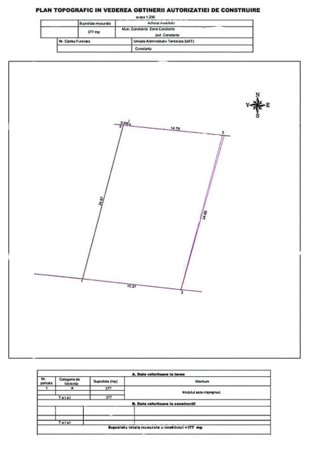 Vanzare Teren perfect 377 mp. cu Autorizatie Constructie - 10