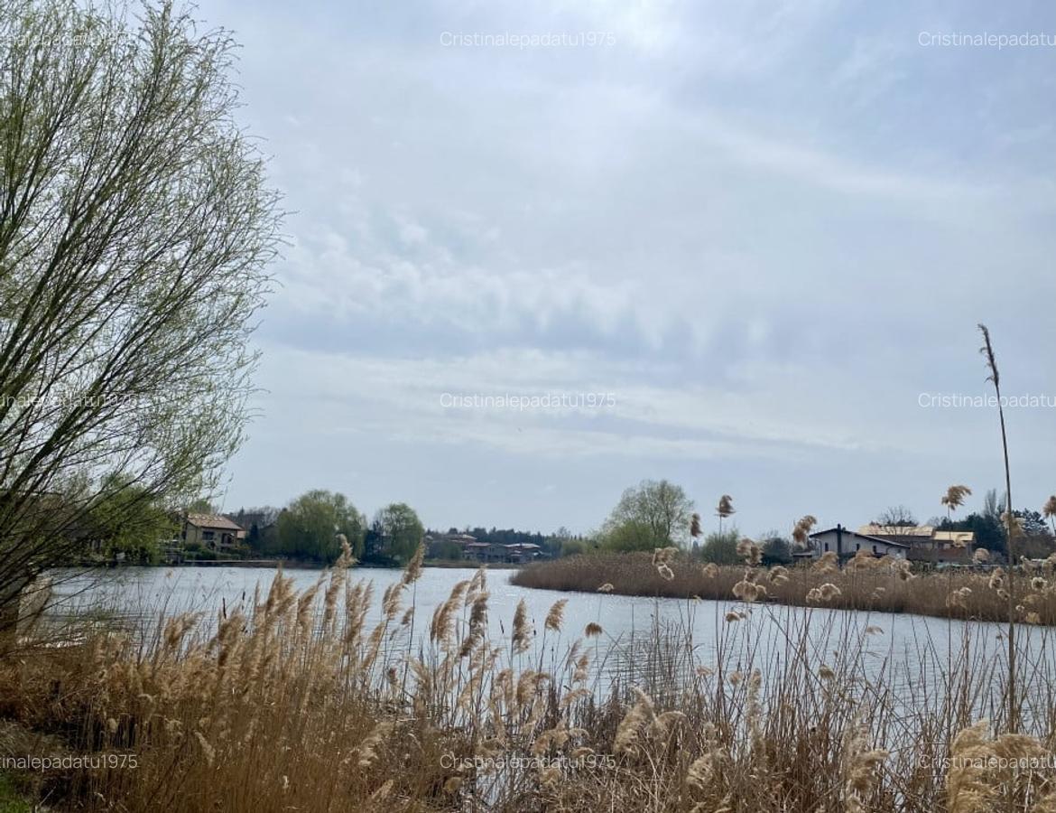 Teren la lac centru Corbeanca, vedere lac si padure, toate utilitatile - 9