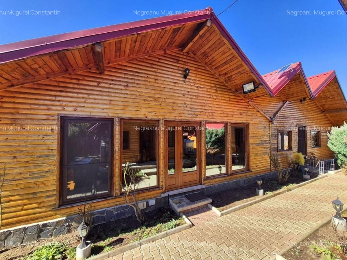 3 Cabane de lemn cu fundatie de beton+Bucatarie, Terasa inchisa, anexa - 4