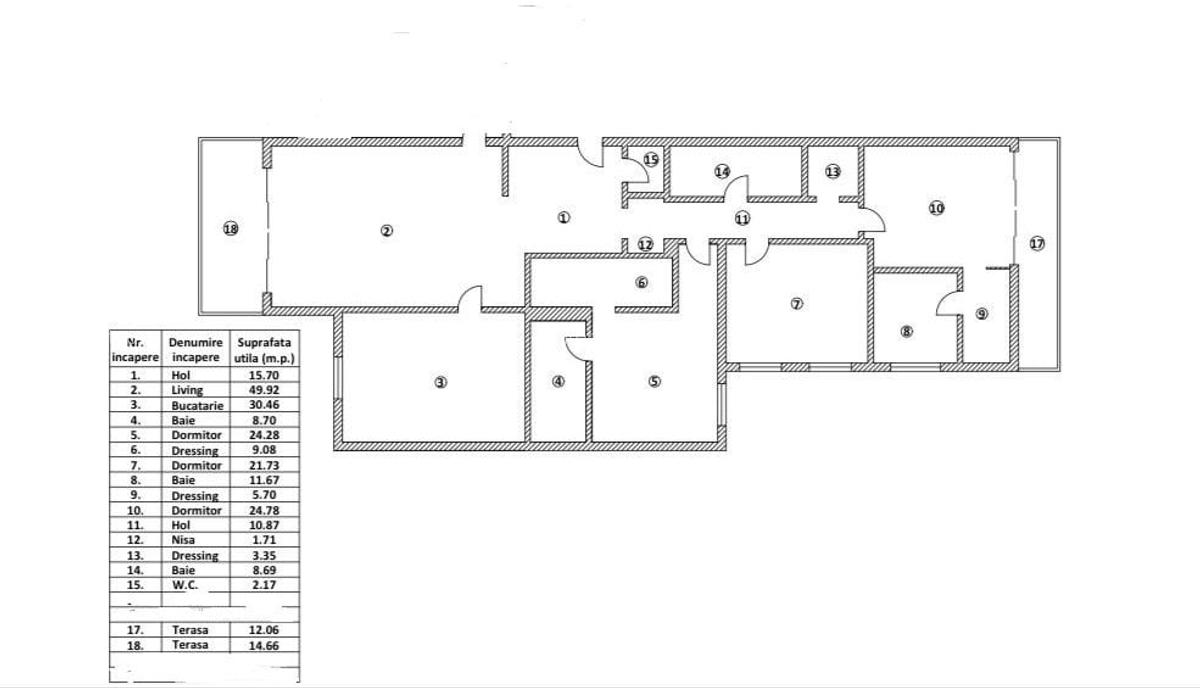 Apartament cu 4 camere decomandat, mobilat în Kiseleff - 24