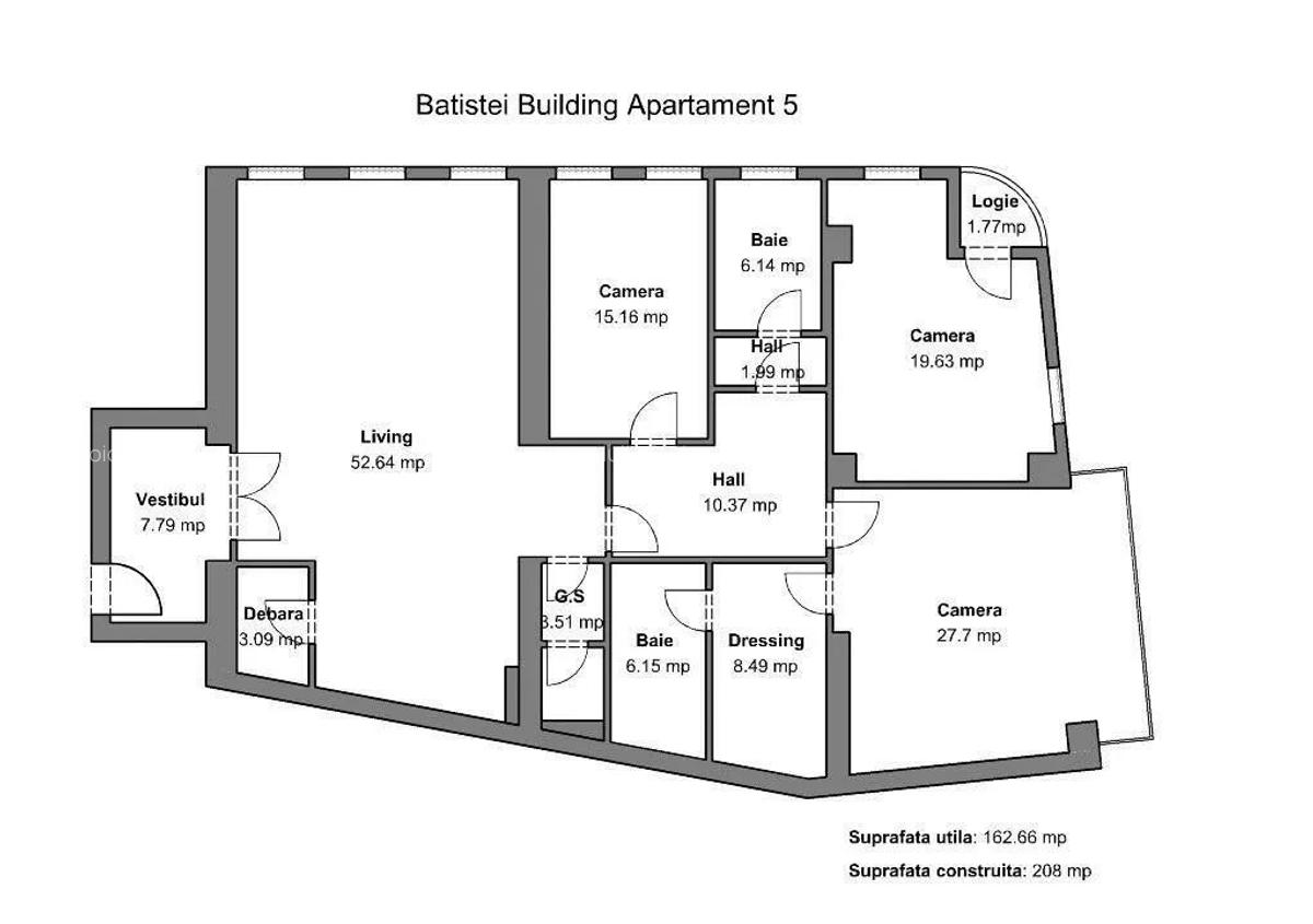 Apartament cu 4 camere decomandat, mobilat în Universitate - 10