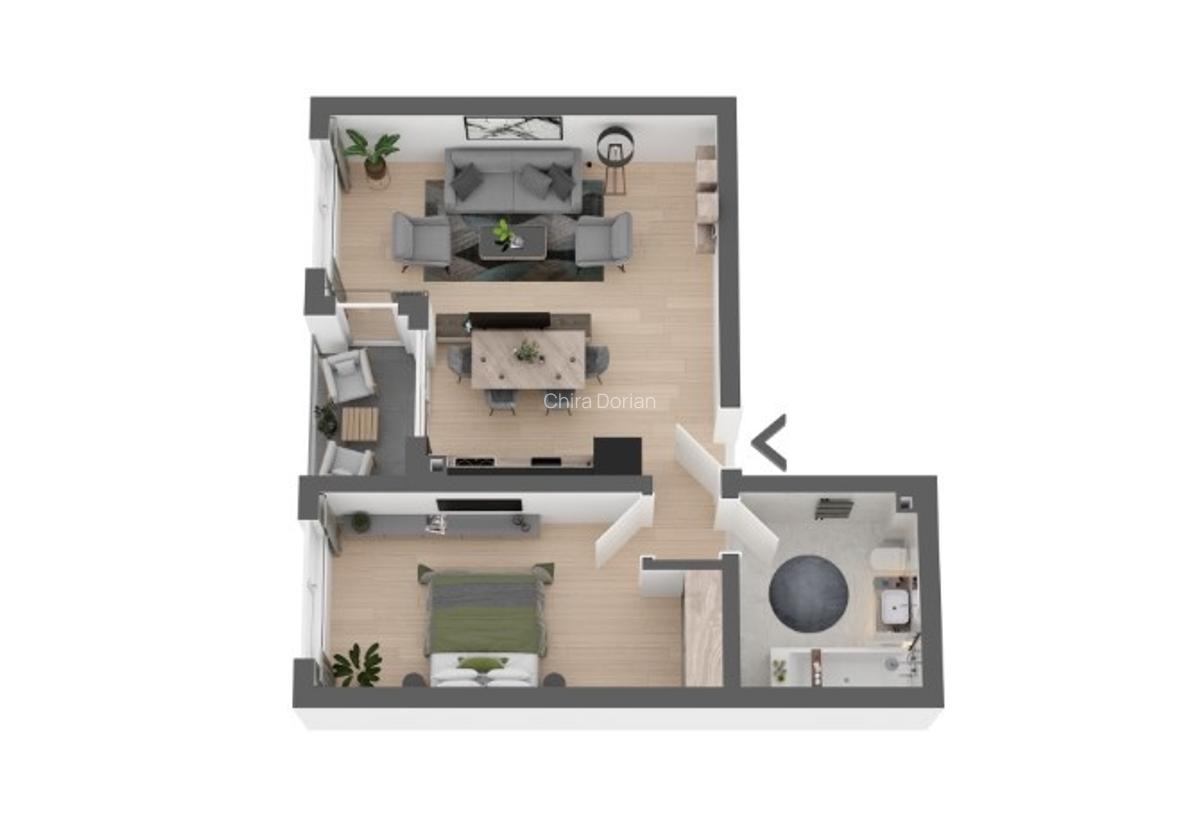 Apartament 2 camere, TVA inclus - 1