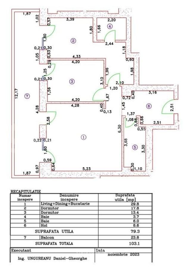 Apartament cu 3 camere langa Cambridge School | prima inchiriere - 17