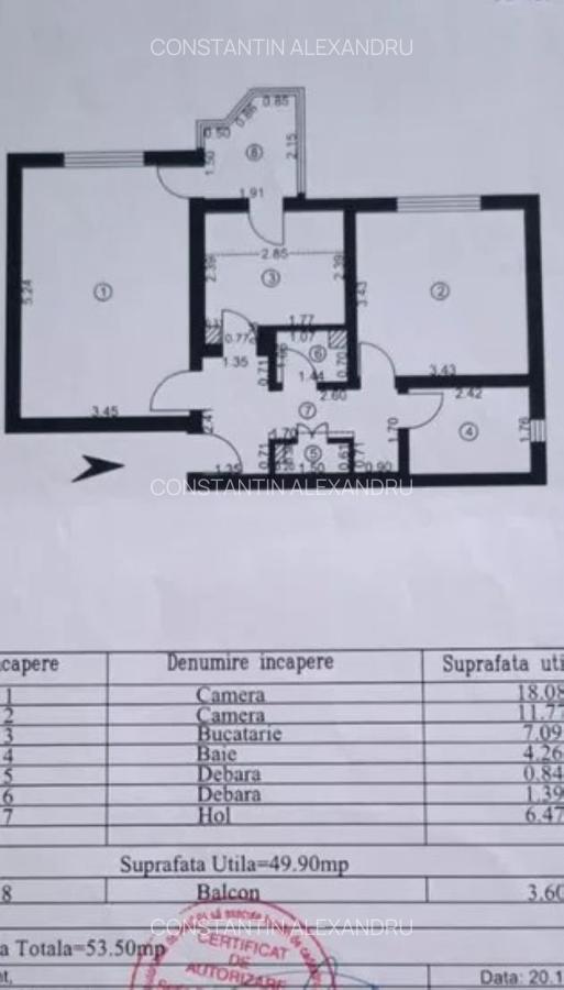 Apartament cu 2 camere in zona Piata Centrala - 7