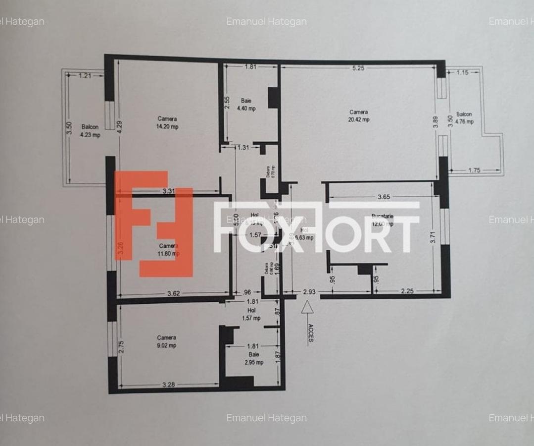 COMISION 0% Apartament 4 camere decomandat 91 mp utili, zona Plavat II - 27