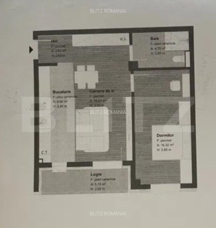 Apartament 2 camere, 56 mp, zona Somesului - 1