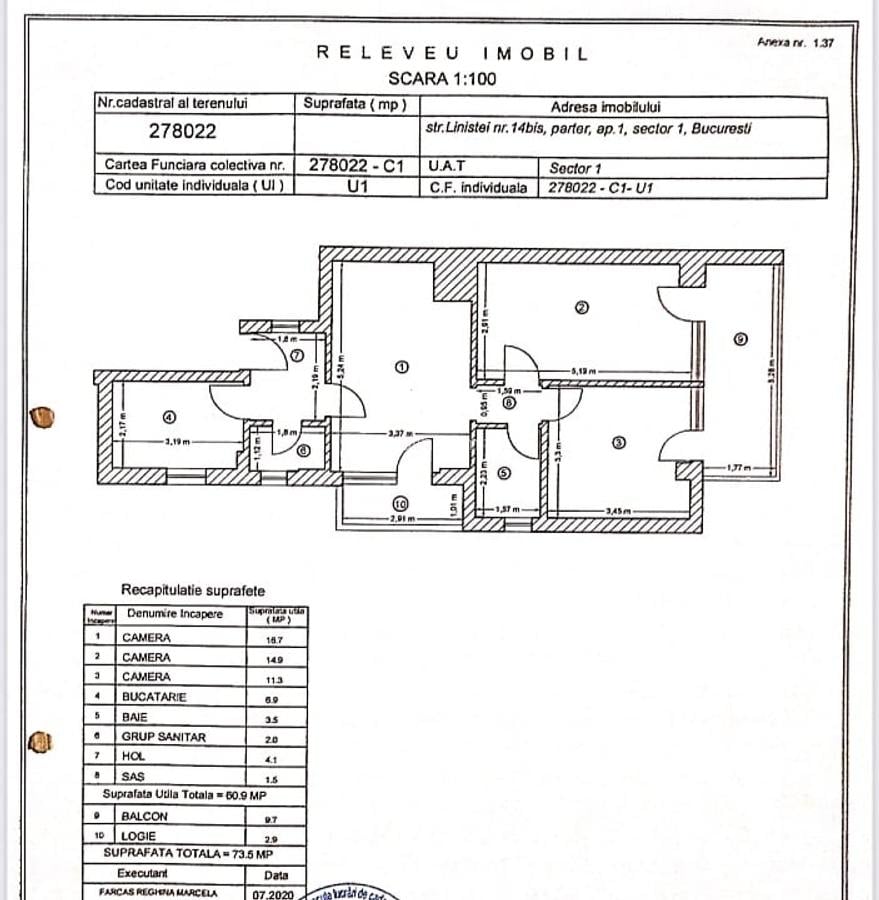 Apartament 3 camere cu grădină mare  plus 2 locuri de parcare incluse - 15