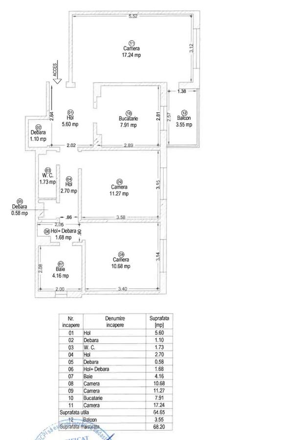 Apartament cu 3 camere decomandat în Circumvalațiunii - 1