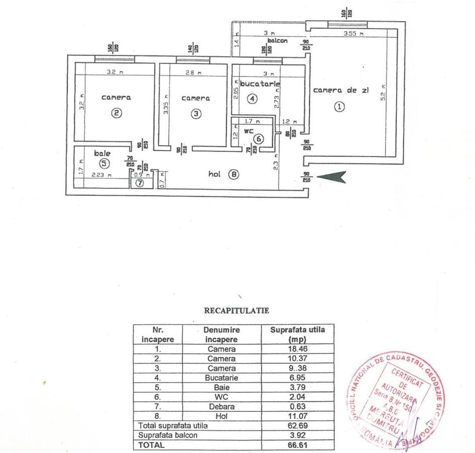 Nicolina – Al. Tudor Neculai, Pizza Nico – Ap. 3CD, 67mp, 2 băi - 8