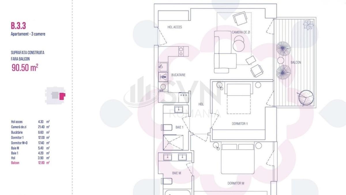 Apartament cu 3 camere decomandat în Floreasca - 13